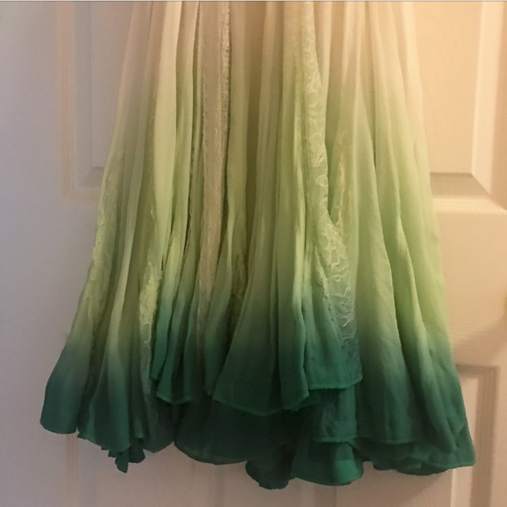 Free People One Amy Dip Dye Silk Dress - Picture 7 of 8